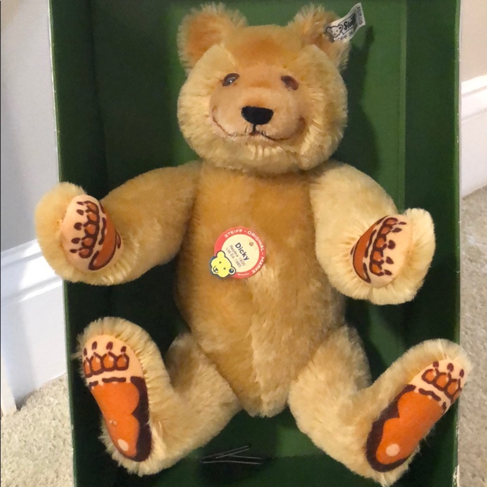 Steiff Replica Dicky Bear 12.5” Tall - Tag 0172-32
